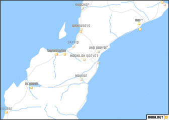 map of Qaryat Māghilah